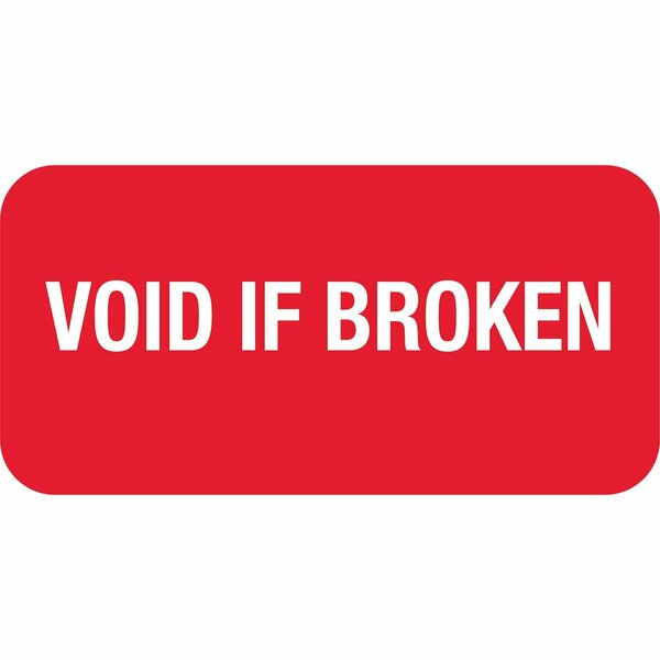 Lustre-Cal VOID Label VOID IF BROKEN Dark Red 1.50in x 0.75in, 100PK 253774Vo0RdVoid